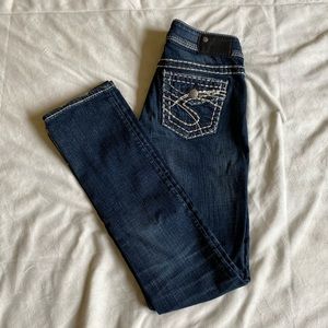 Silver Suki Mid Straight Jeans